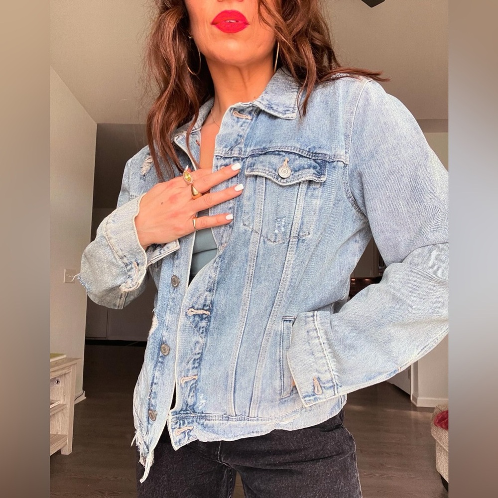Light Blue Jean Jacket - Picture 2 of 3